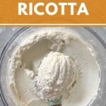 A spoonful of Vegan Ricotta Cheese