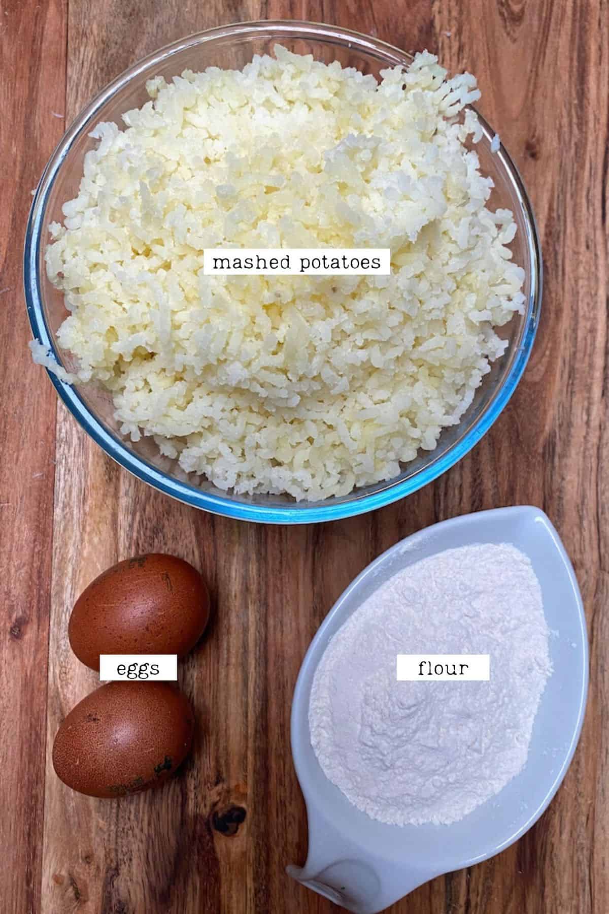Ingredients for Gnocchi