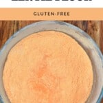 Red lentil flour in a bowl