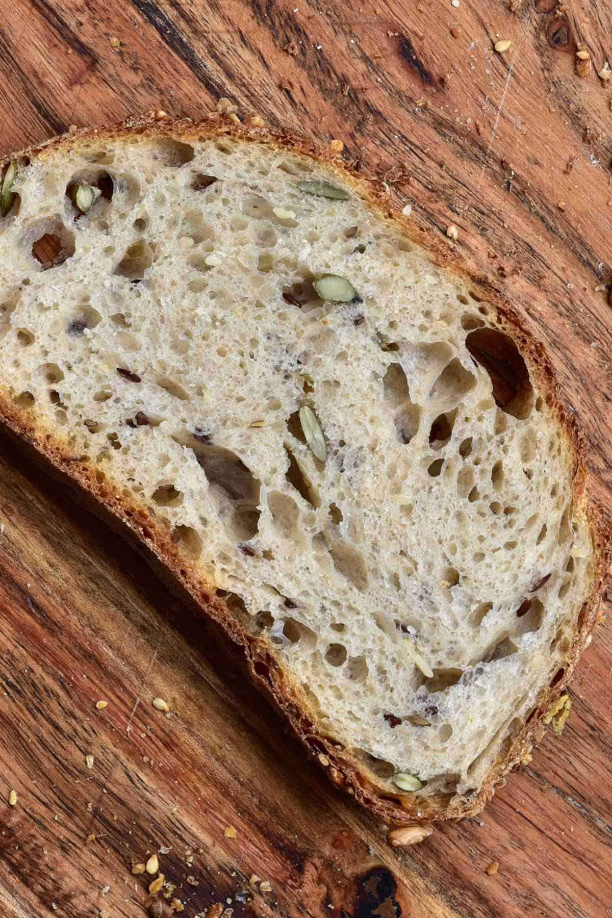 A piece of bread