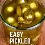 Pickled Jalapeños in a jar