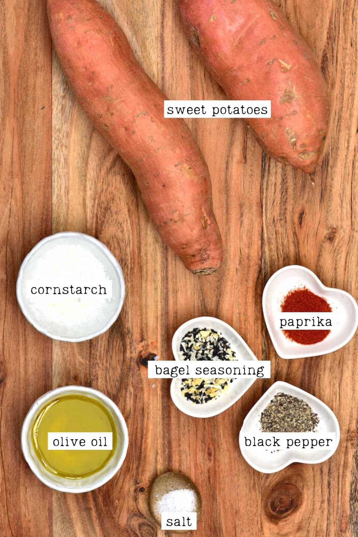 Sweet potato fries ingredients
