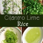 Steps for making Cilantro Lime Rice