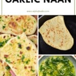 Steps for making garlic naan
