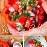 Steps to making Pico de Gallo salsa