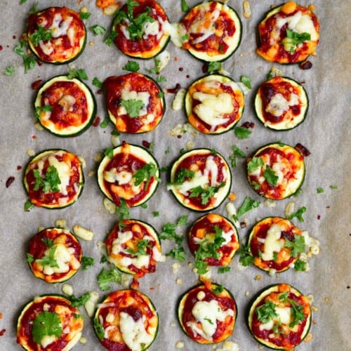Easy Zucchini Pizza Bites (Low Carb Pizza) Alphafoodie