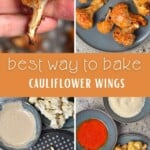 Steps for making baked cauliflower wings
