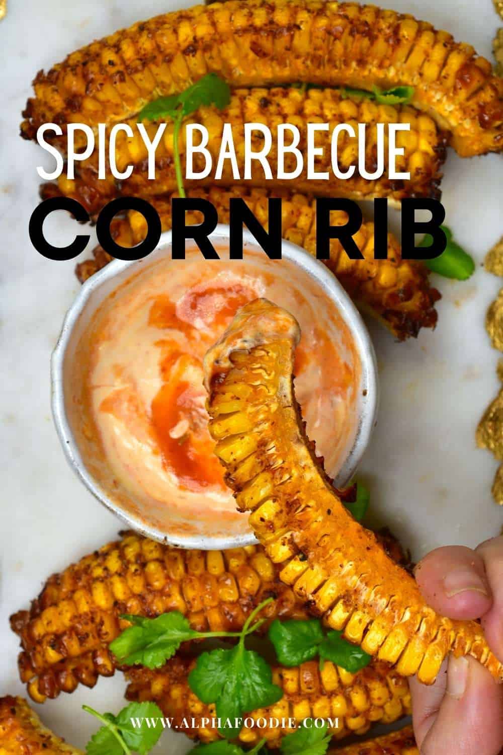 How To Make Spiced Corn Ribs (Corn 'Riblets') - Alphafoodie