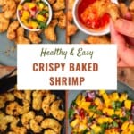 Steps to making crispy baked shrimp and mango salsa
