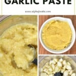 Steps for making garlic paste