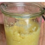 Garlic paste in a jar