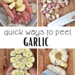 Methods for peeling garlic