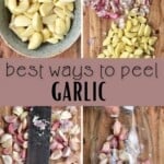 Different methods for peeling garlic