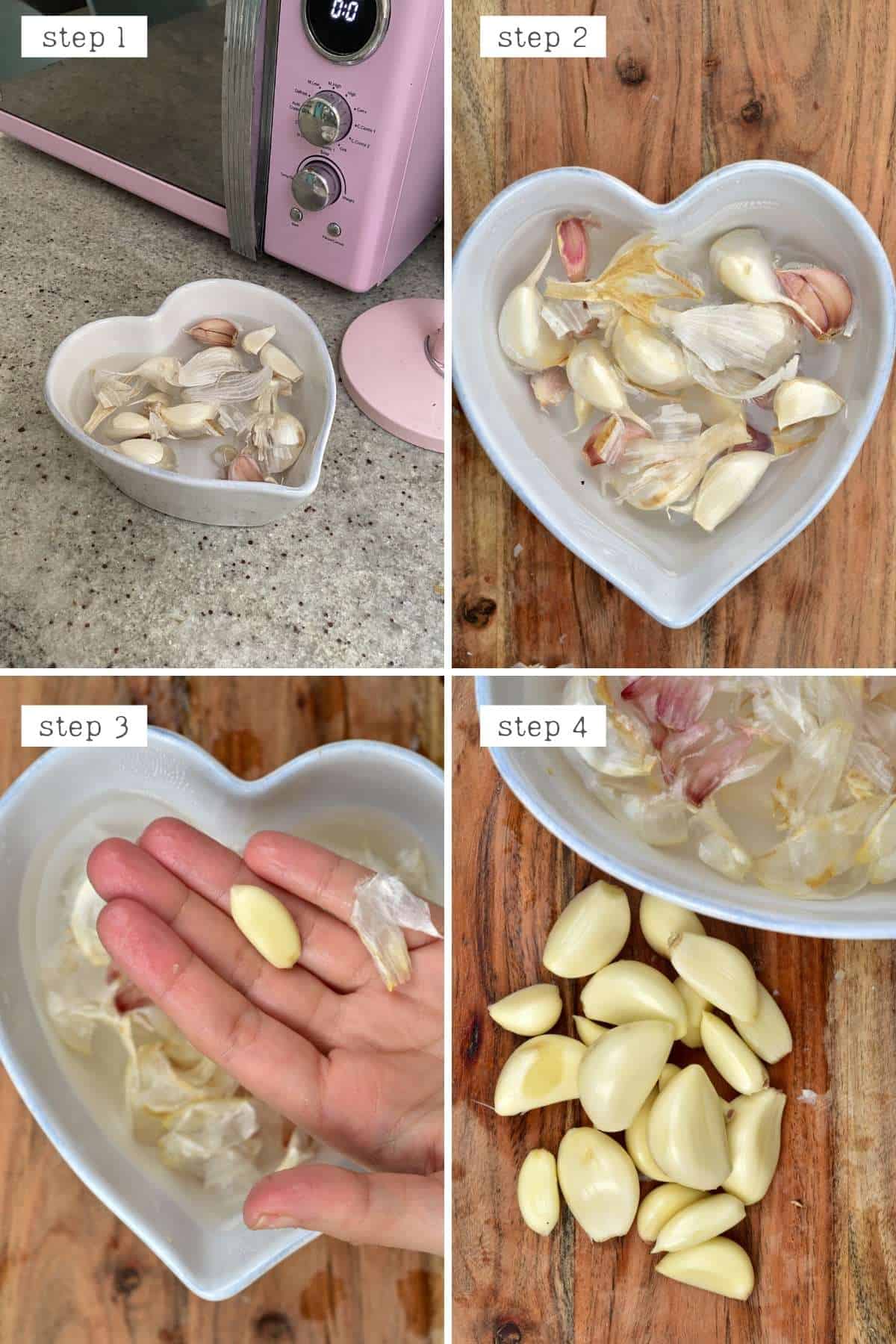 How to peel garlic - Method 5 with a microwave