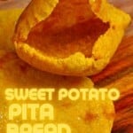 Puffed up sweet potato flatbread