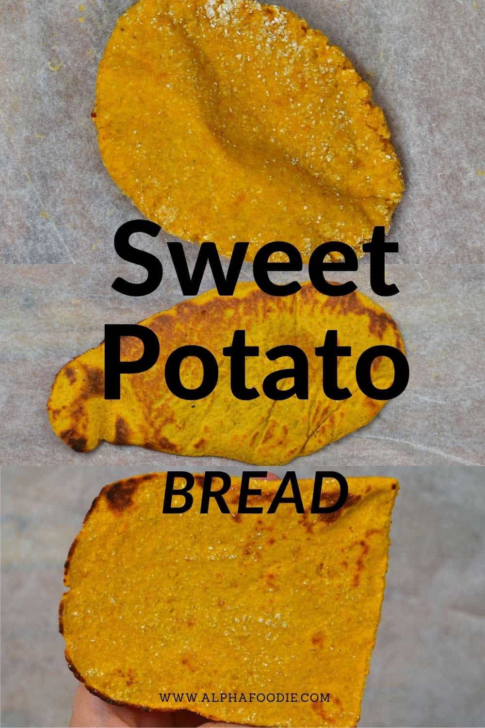 2Ingredient Sweet Potato Flatbread (Glutenfree) Alphafoodie