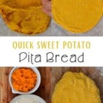 Steps for making Sweet potato gluten-free pita bread