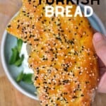 A piece of Turkish pide bread