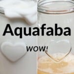 Whipped aquafaba and chickpea liquid