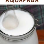 Whipping aquafaba in a jar