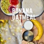 Steps for making banana oatmeal