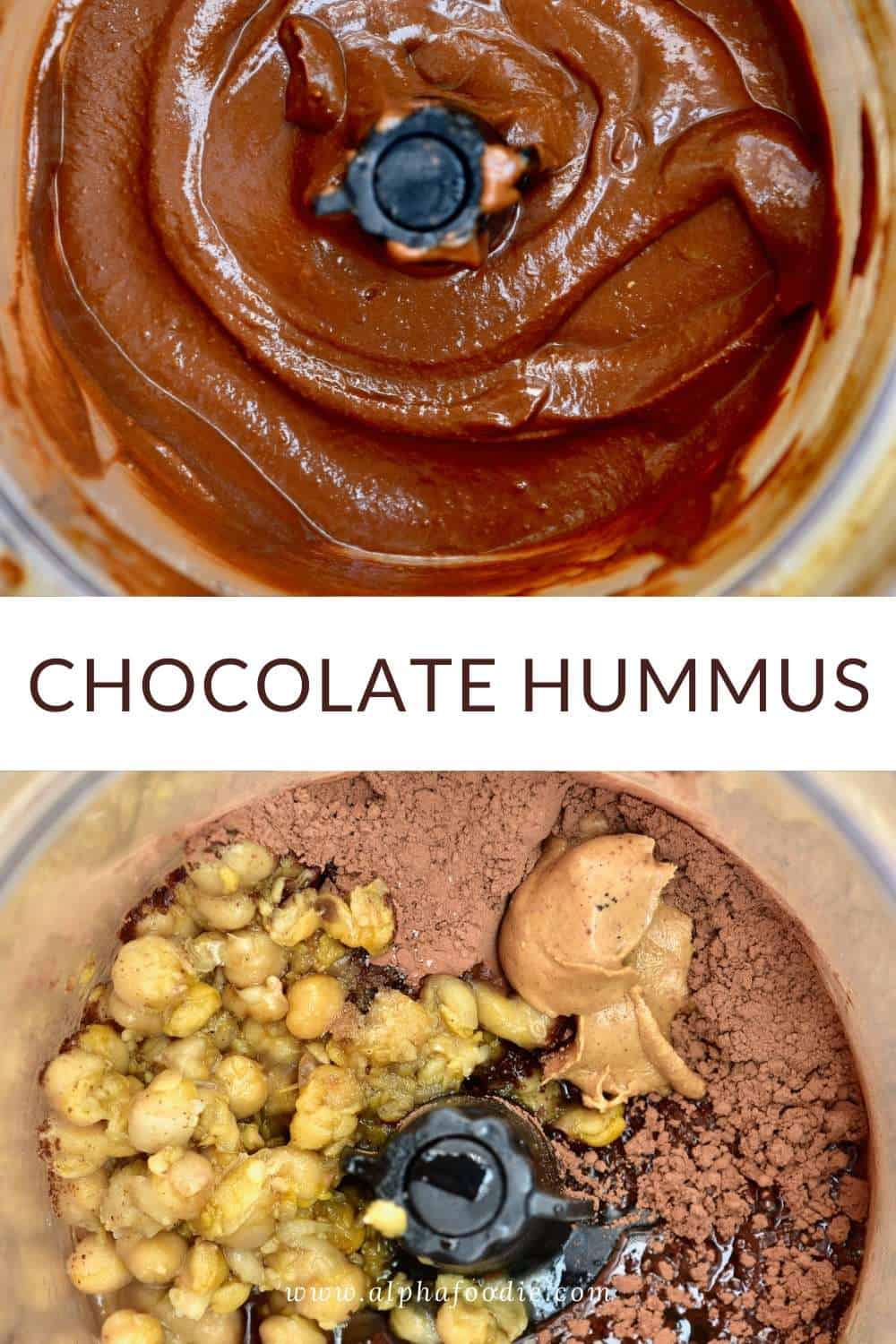 Chocolate Hummus (Dessert Hummus) - Alphafoodie