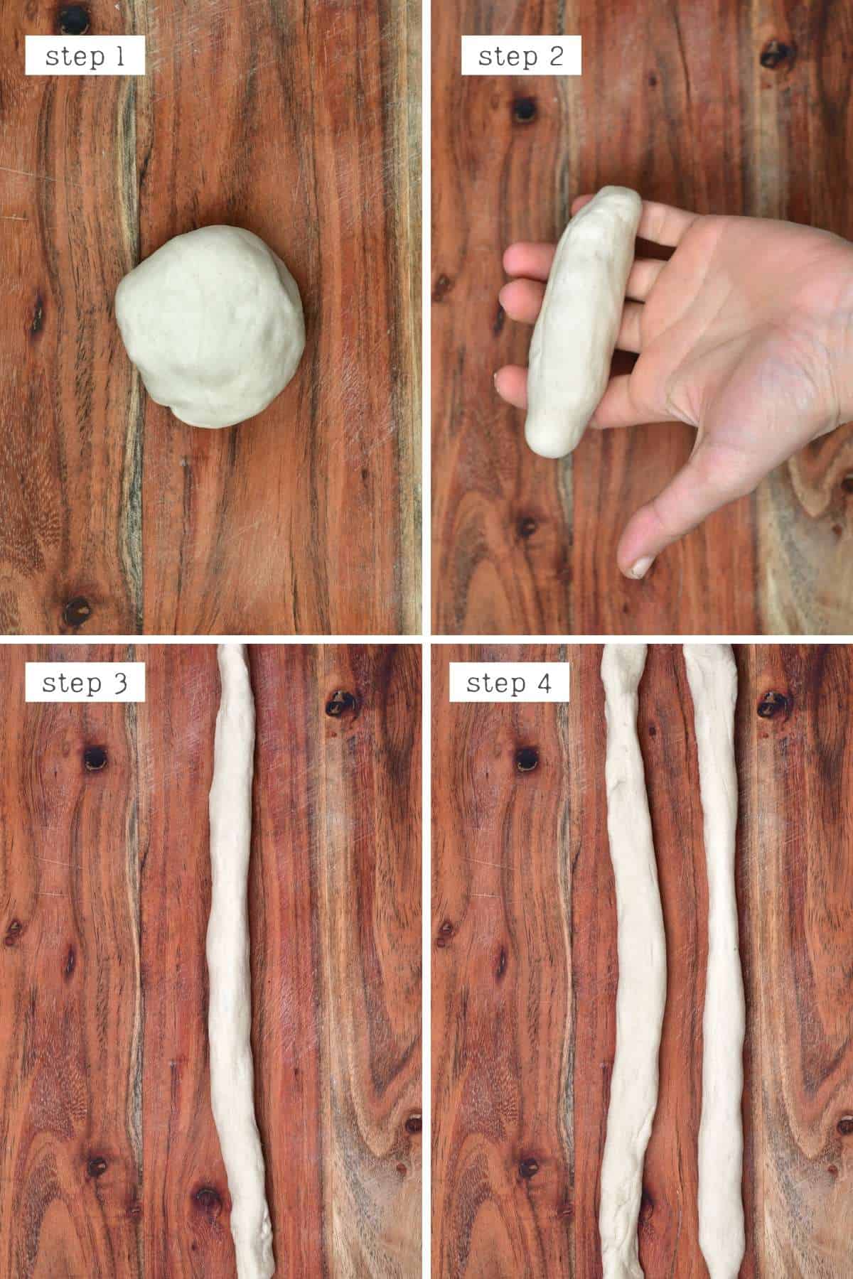 Steps for rolling dough