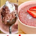 A spoonful of Strawberry baked oats