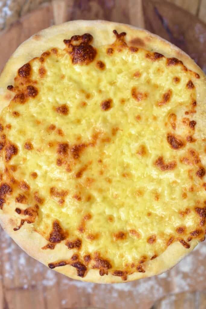 A baked cheese manakish