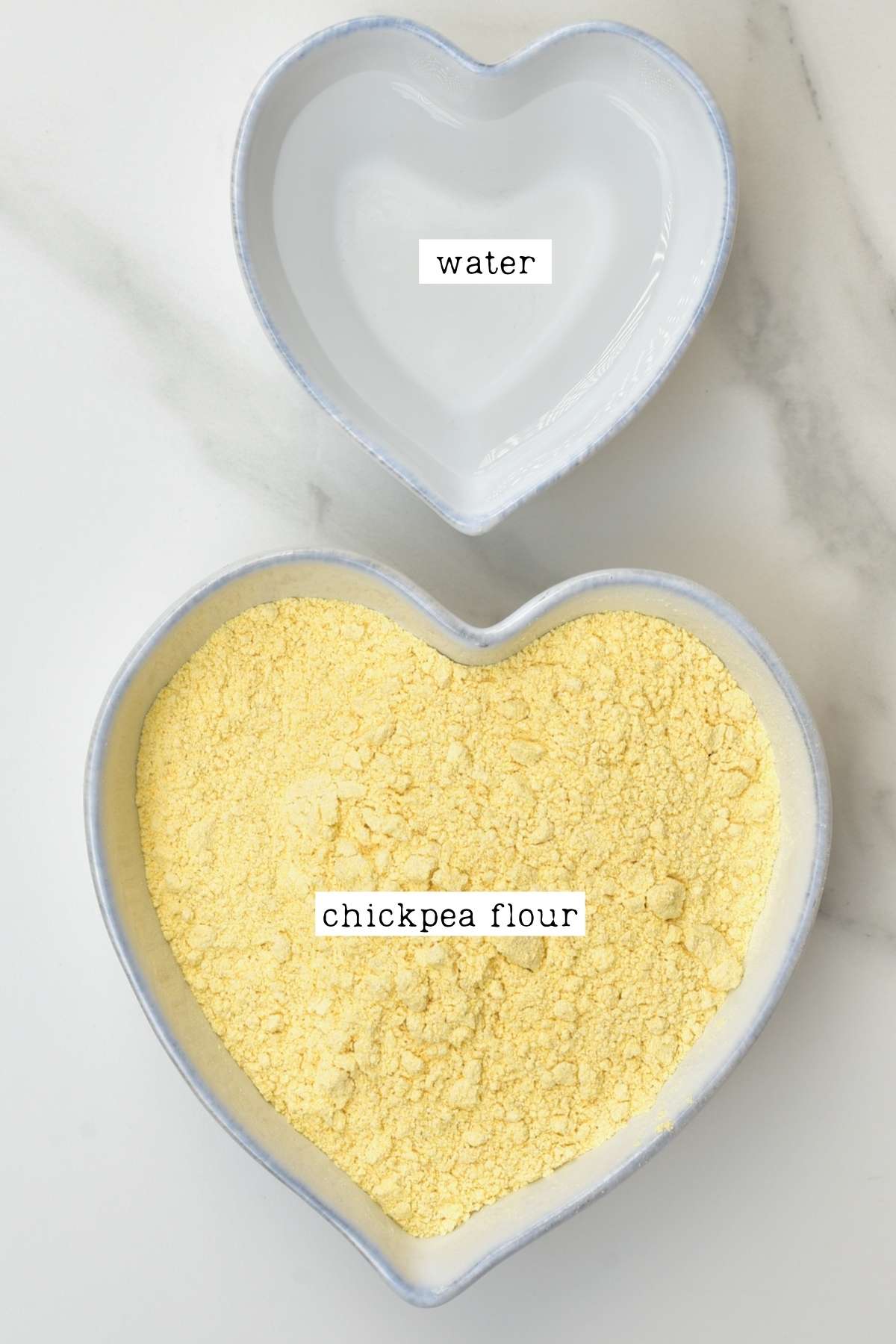 Chickpea pasta ingredients