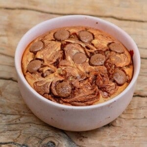 peanut butter chocolate baked oats