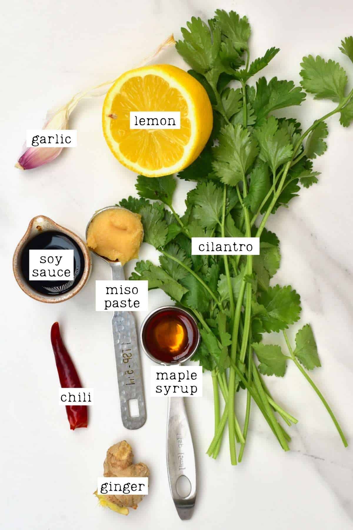 Ingredients for salad dressing