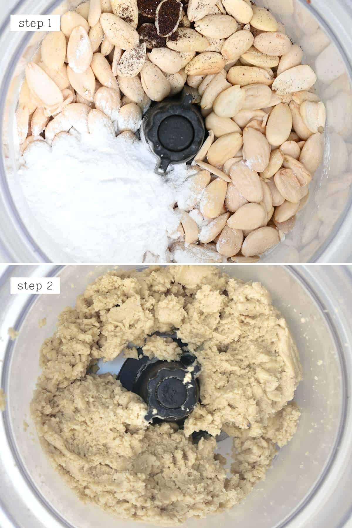 Steps for blending almonds into paste