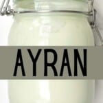 Ayran in a jar