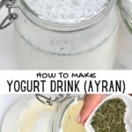 Steps for making ayran