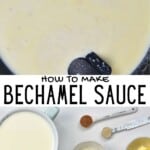 Ingredients for bechamel sauce