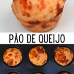 Brazilian cheese balls in a baking tray