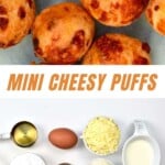 Brazilian cheese balls and ingredients to make them