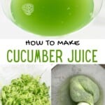 Steps to make cucumber juice