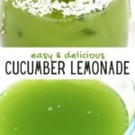 Cucumber and lime lemonade