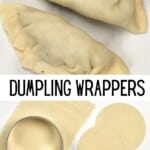 Making homemade dumplings