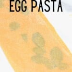 Homemade egg pasta