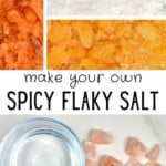 Differently flavored homemade flaky salt