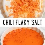 Steps to make chili flaky salt