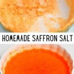 Steps to make saffron flaky salt