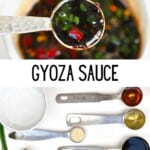 Gyoza sauce and ingredients to make it