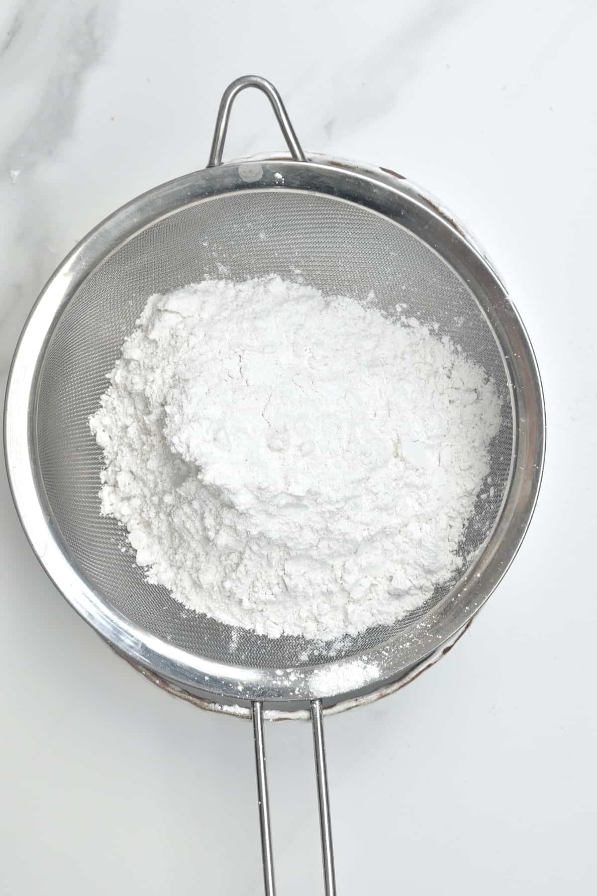 Sieving flour starch