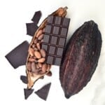 Chocolate bar, cacao beans and cacao pod - 23