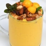 Mango lassi topped with granola - 15