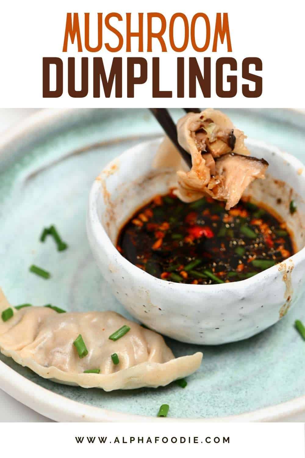 Steamed Mushroom Dumplings (Vegan Potstickers) Alphafoodie